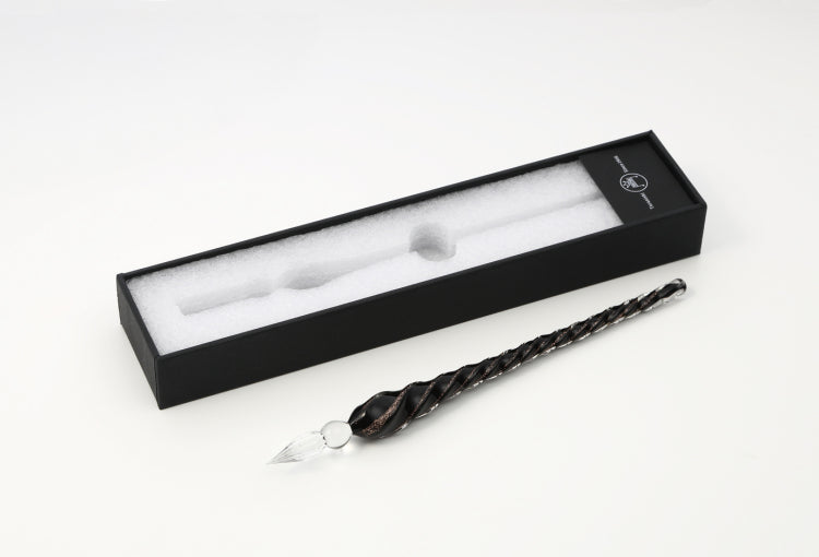 Teranishi Guitar Glass Dip Pen - Twist Jet Black