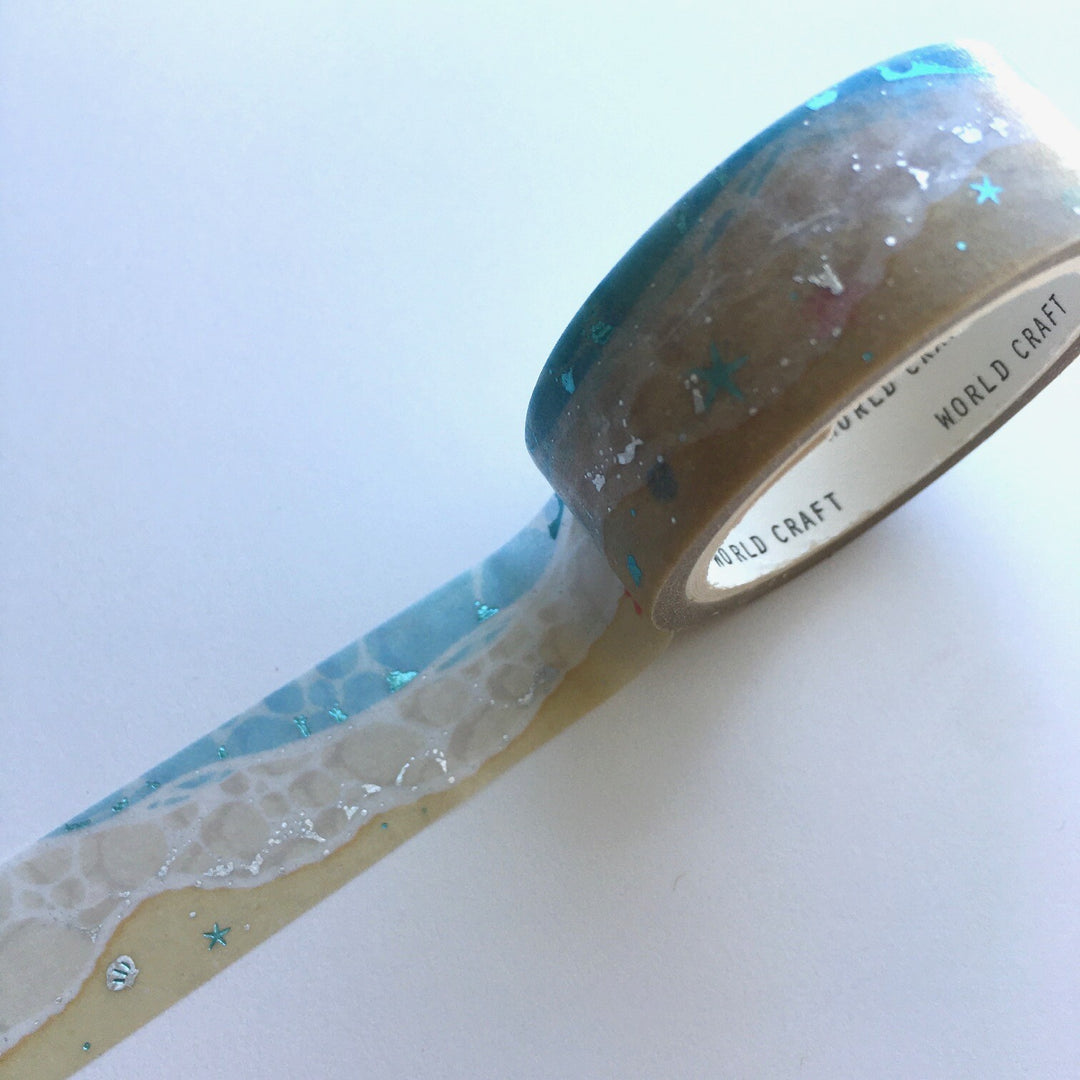 World Craft Glitter Washi Tape - Beach