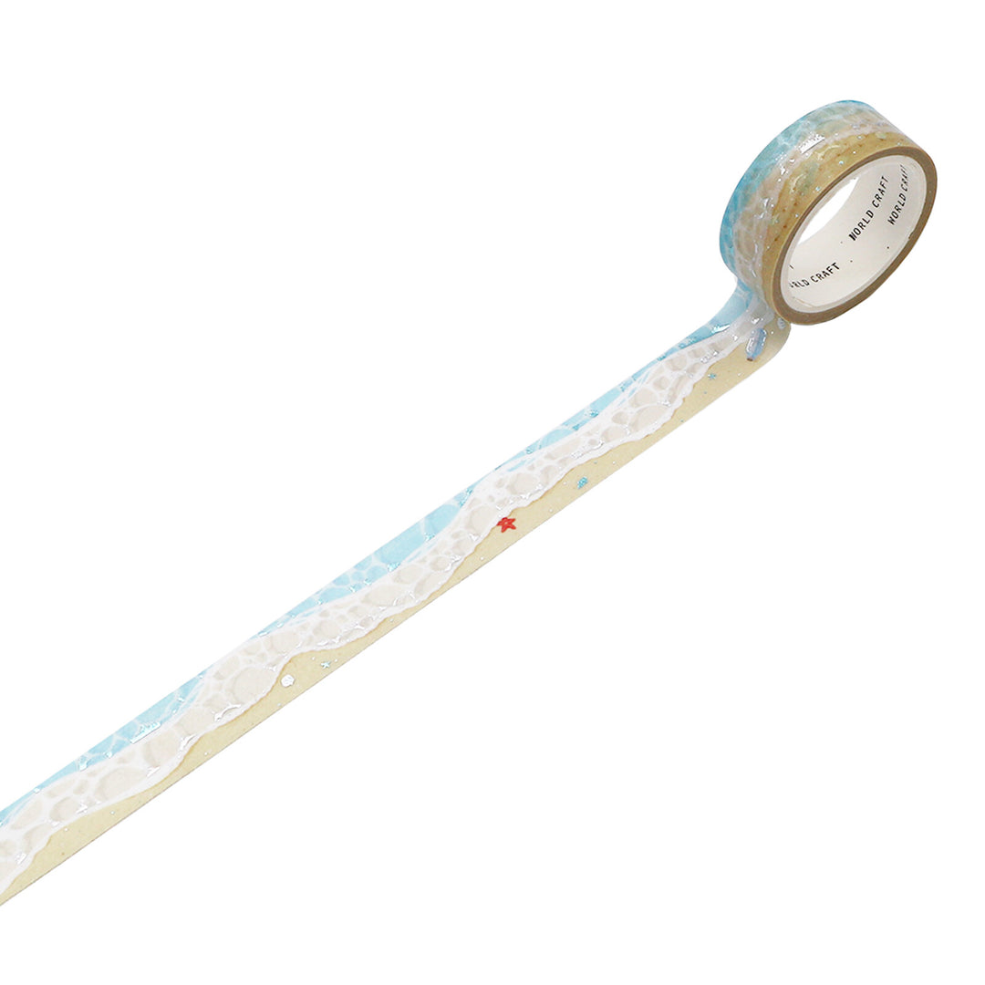World Craft Glitter Washi Tape - Beach