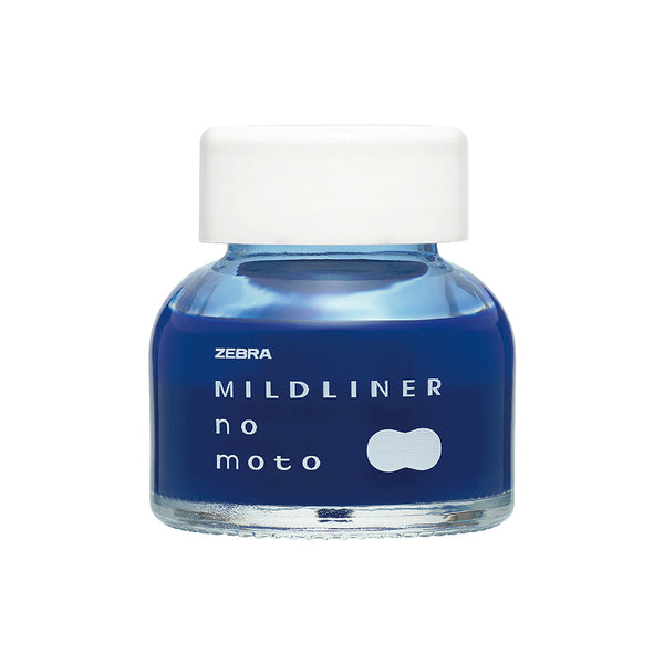 Zebra Mildliner-No-Moto Ink Bottle 10ml - Mild Dark Blue