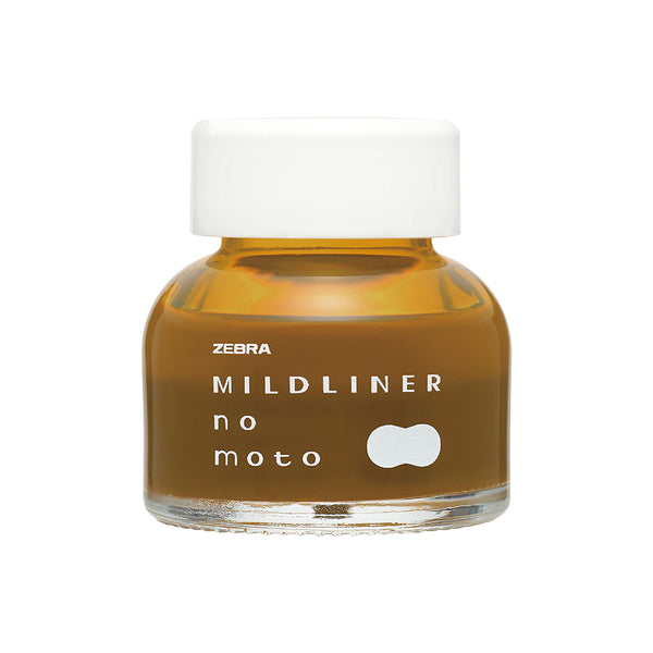 Zebra Mildliner-No-Moto Ink Bottle 10ml - Mild Gold