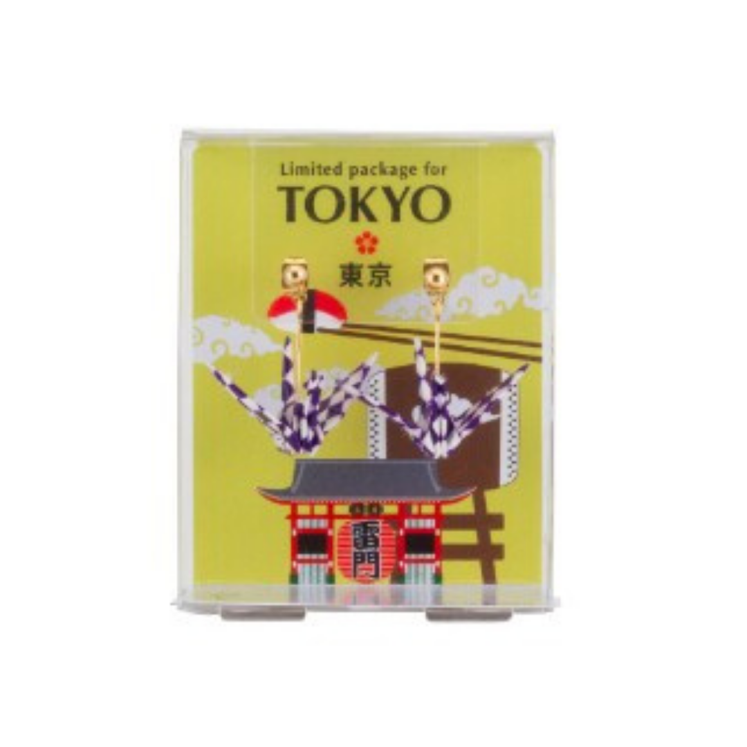 Orizuru Paper Origami Earrings - Tokyo Asakusa