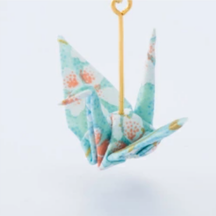 Orizuru Paper Origami Earrings - Kyoto - Sakura