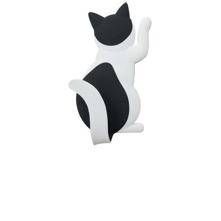 Japan Magnet Hook - Black and White Cat