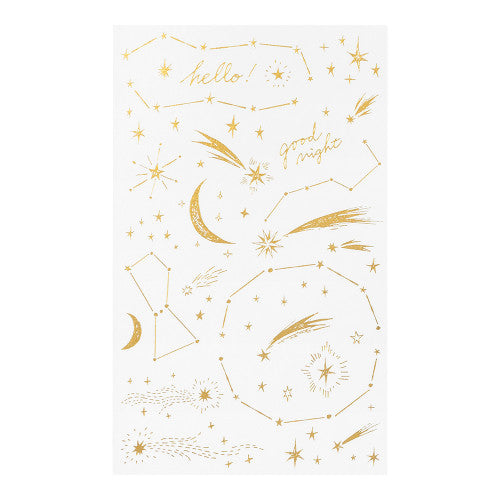 Midori Gold Foil Transfer Sticker - Stars