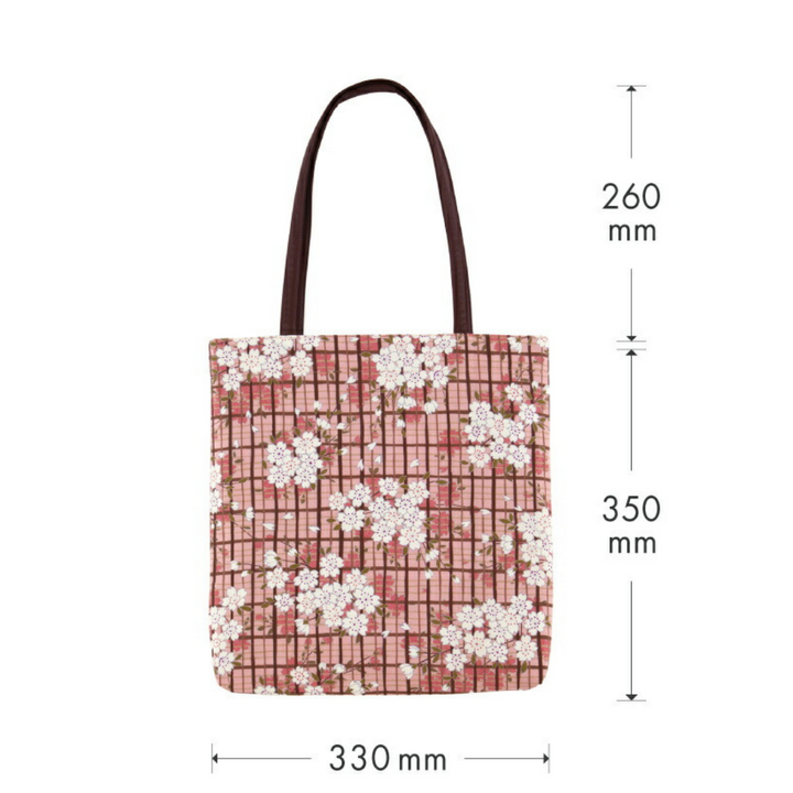 Noren Japanese Tote Bag - Purple with Sakura