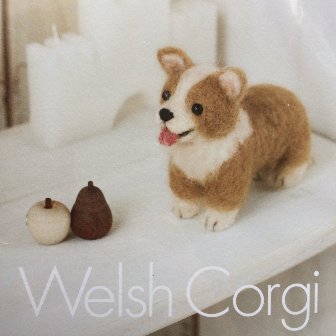 Japanese Hamanaka Needle Felting Kit - Welsh Corgi (English translation included / Video tutorial)