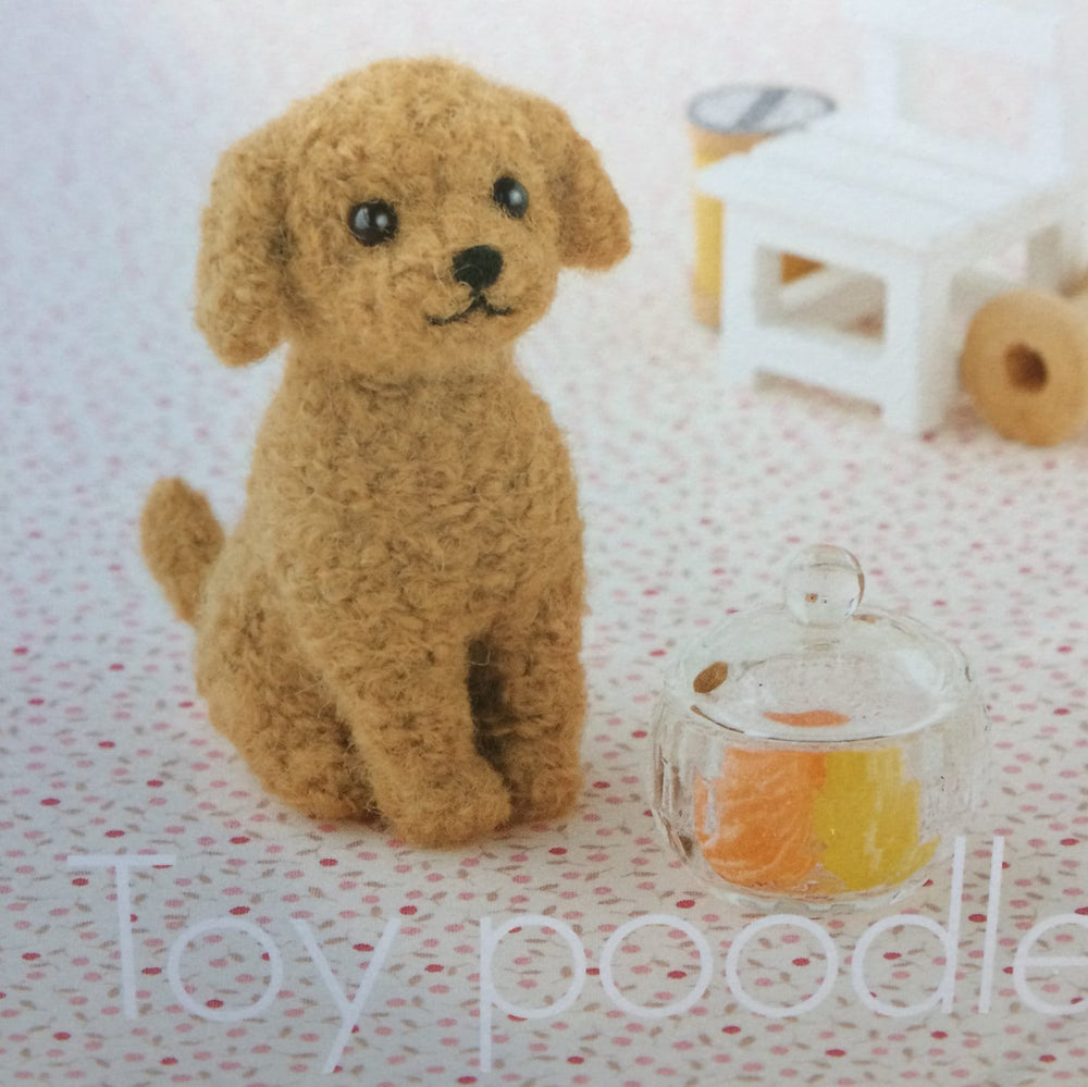 Japanese Hamanaka Needle Felting Craft Kit - Poodle (English instructions included / video tutorial)