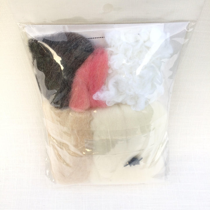 Japanese Hamanaka Needle Felting Kit- Panda, Sheep and Rabbit (English translation included)