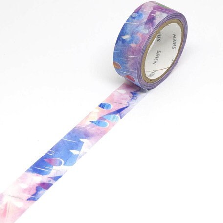 Kamiiso SAIEN Washi Tape - Raindrops (Made in Japan)