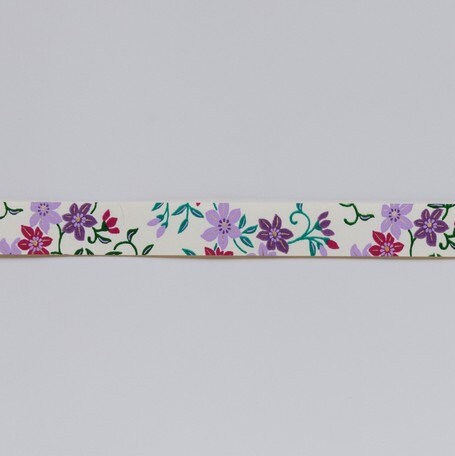 Yuzen Washi Tape - Purple Floral #50 (Made in Kyoto, Japan)