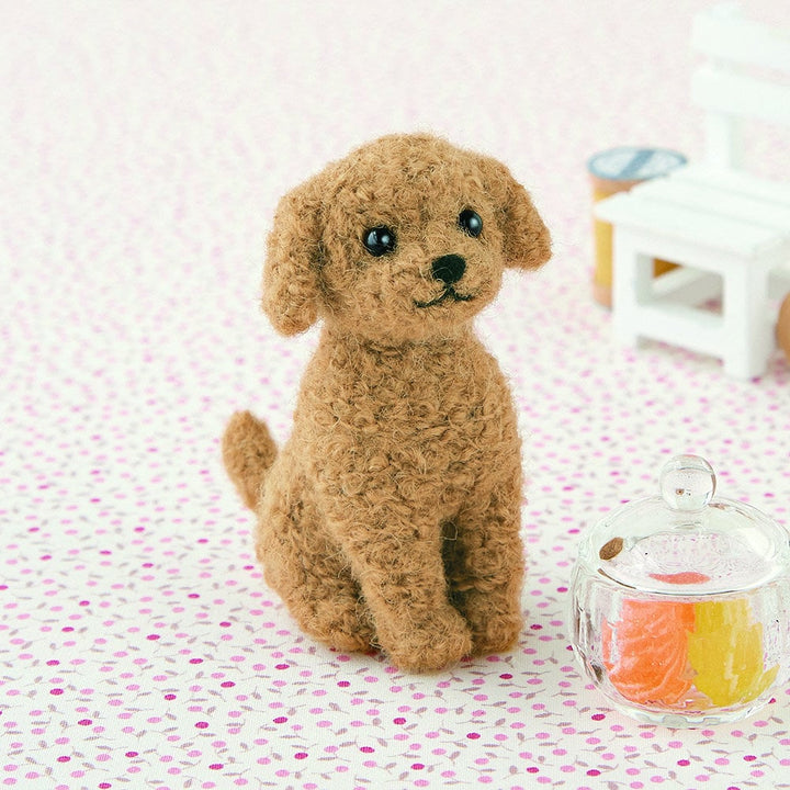 Japanese Hamanaka Needle Felting Craft Kit - Poodle (English instructions included / video tutorial)