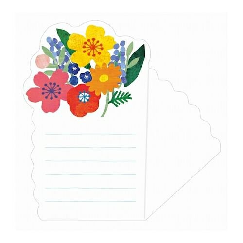 Furukawa Paper Works - Flower Bouquet Gift Card Pack - Colourful