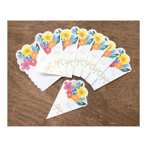 Furukawa Paper Works - Flower Bouquet Gift Card Pack - Colourful