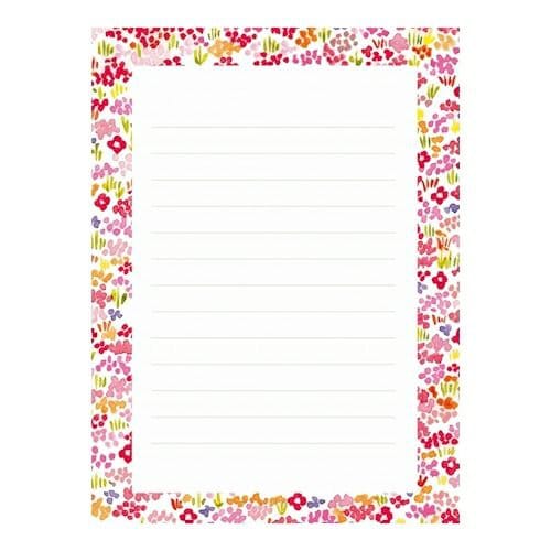 Furukawa Paper Works - Special Letter Set - Red Flowers