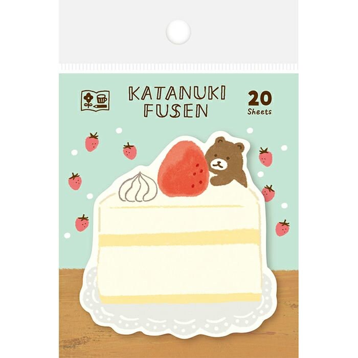 Furukawa Paper Works - Die Cut Sticky Note - Bear with Cake