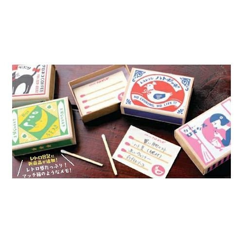 Furukawa Paper Works - Retro Match Box Mini Note Paper - Pigeon