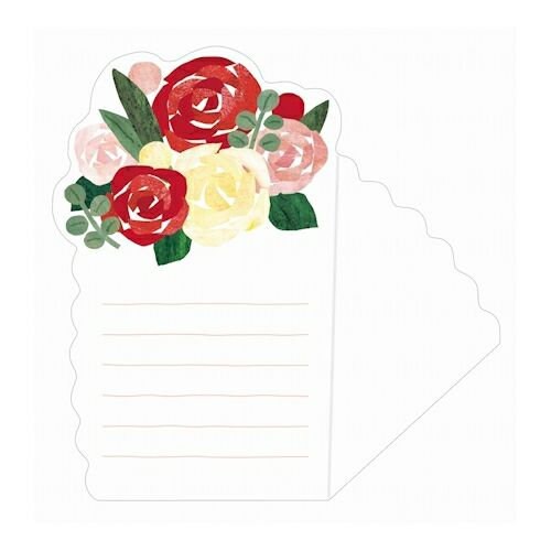 Furukawa Paper Works - Flower Bouquet Gift Card Pack - Roses