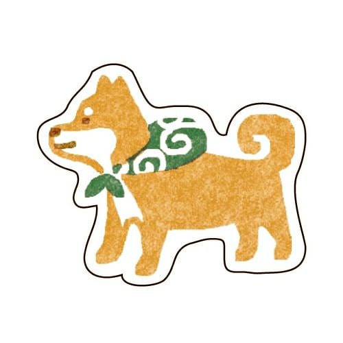 Furukawa Paper Works - Flake Stickers - Shiba Inu