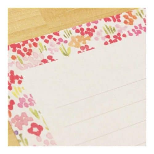 Furukawa Paper Works - Special Letter Set - Red Flowers