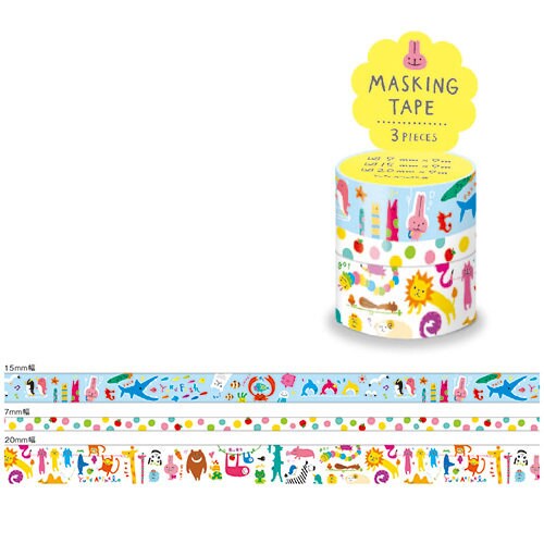 Mind Wave Japanese Washi Tape Assorted Pack - Animals