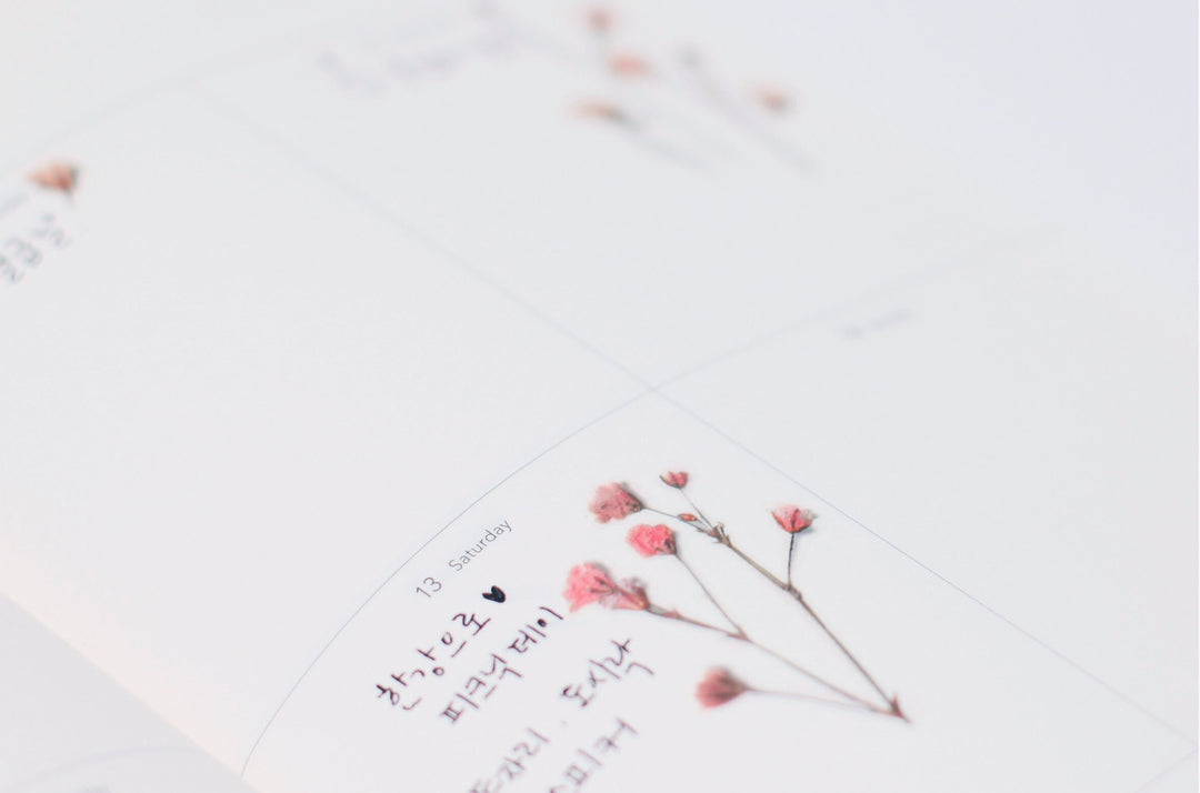 Appree Korea - Pressed Flower Stickers - Gypsophila