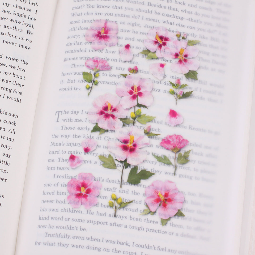 Appree Korea - Pressed Flower Stickers - Rose of Sharon