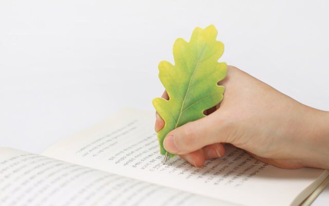 Appree Korea - Bookmark Pen - Autumn Oak Leaf (1 piece/pack)