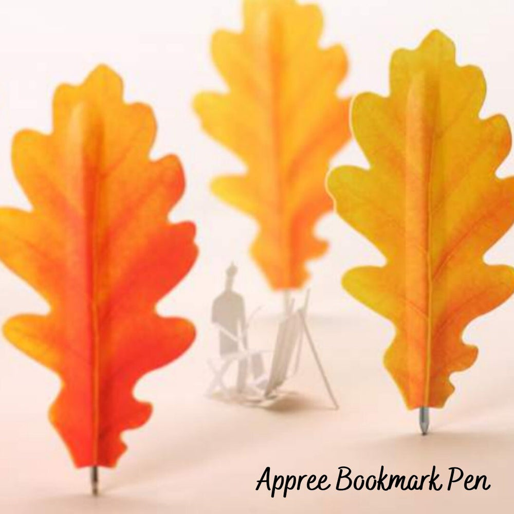 Appree Korea - Bookmark Pen - Autumn Oak Leaf (1 piece/pack)