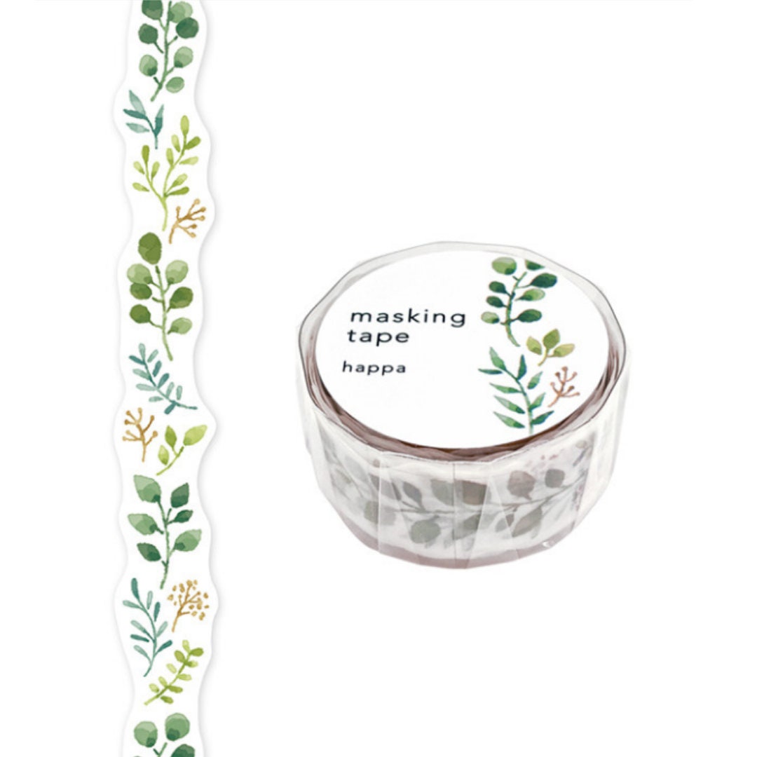 Mind Wave Japanese Washi Tape - Happa - Leaf Print