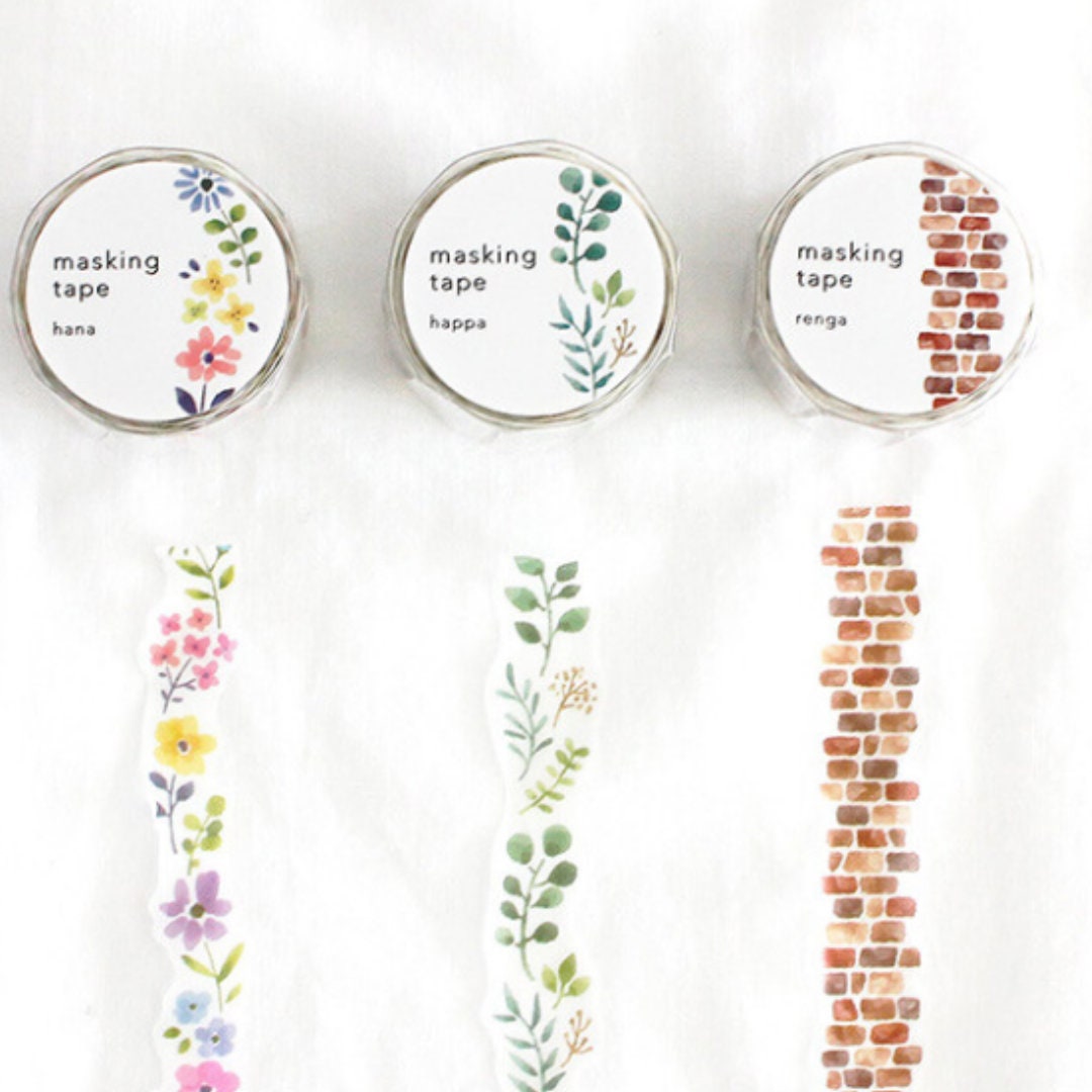 Mind Wave Japanese Washi Tape - Happa - Leaf Print
