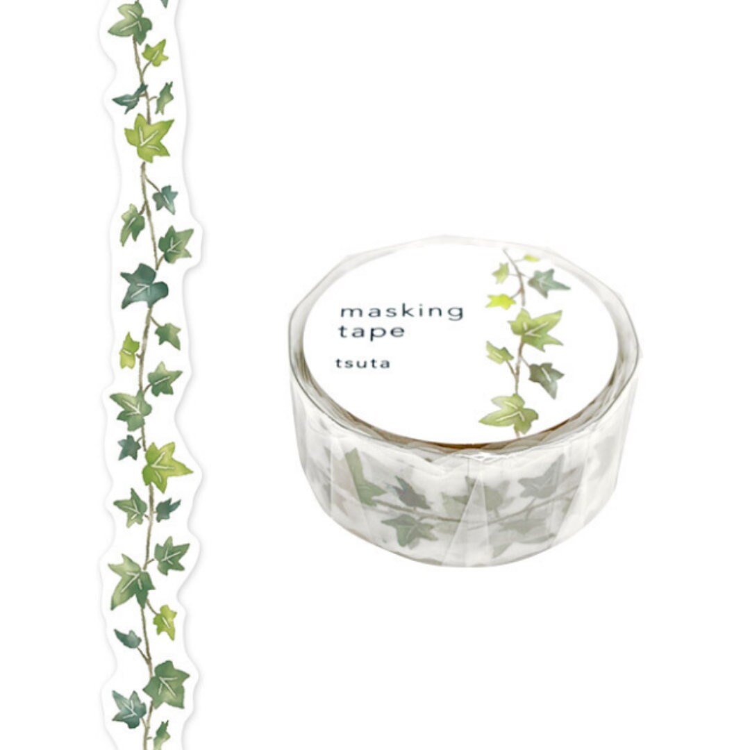 Mind Wave Japanese Washi Tape - Tsuta - Ivy