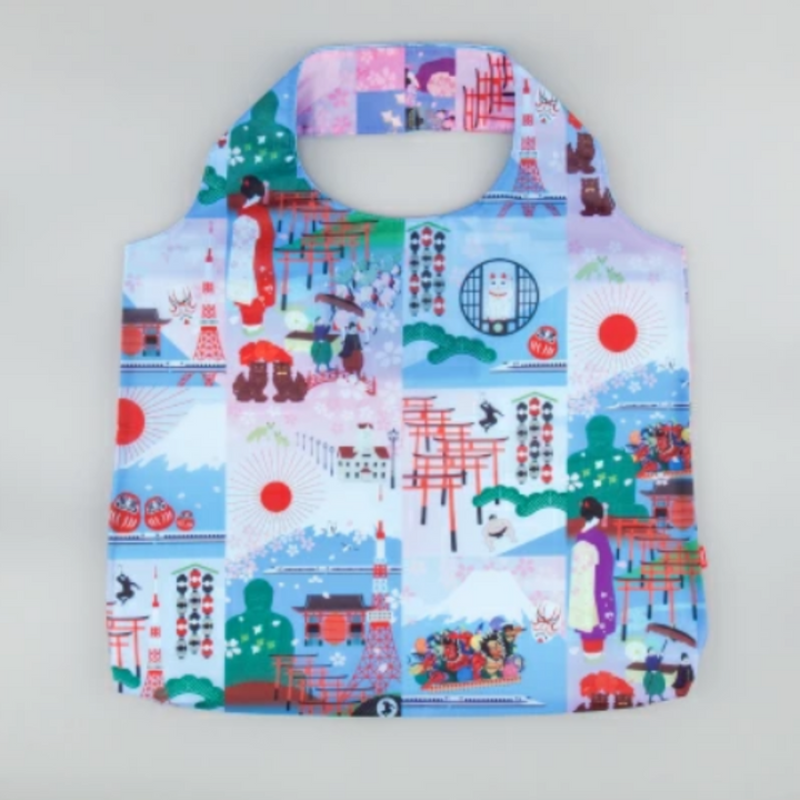 Japanese Pattern Reusable Eco Bag - "Japan"