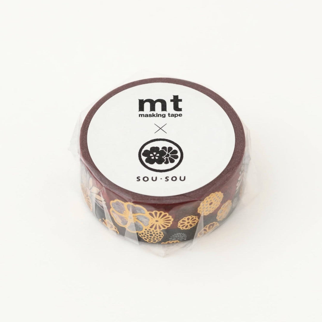 MT x SOU.SOU Kyoto Washi Tape - Gold Foil Stamped - Kinrandonsu