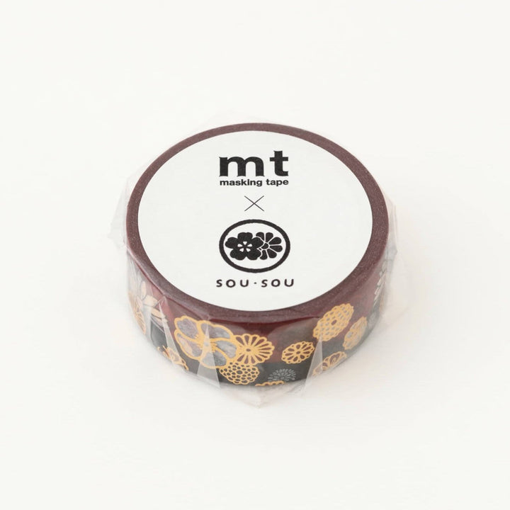 MT x SOU.SOU Kyoto Washi Tape - Gold Foil Stamped - Kinrandonsu